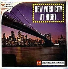 New York City at Night - View-Master Reel Packet - 1970s views - vintage - (PKT-A647) 3Dstereo 