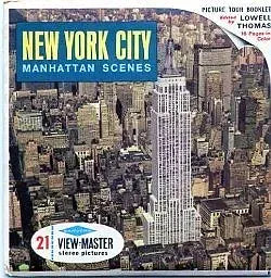 New York City - Manhattan Scenes - View-Master 3 Reel Packet - 1960s views - vintage (ECO-A653) 3Dstereo 