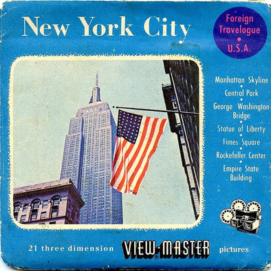 New York City  - View-Master  3 Reel Packet - 1950s views - vintage -  (ECO-NYC-BS3)