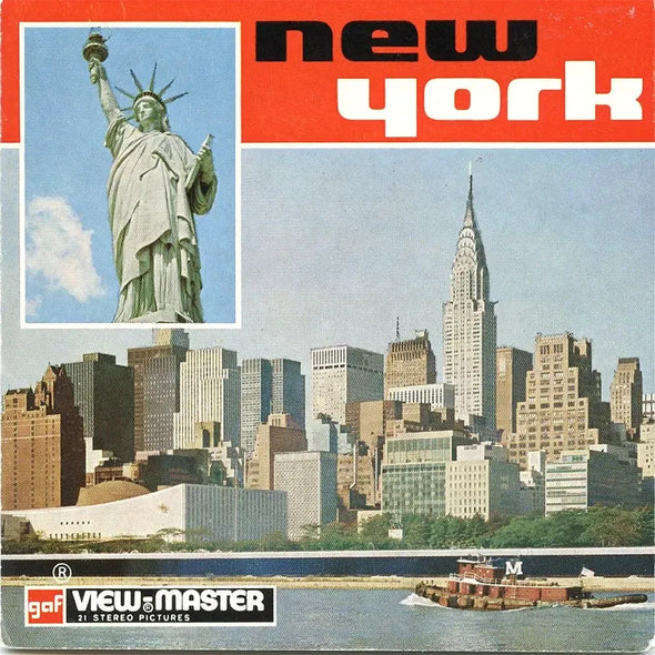 1 ANDREW - New York - View-Master 3 Reel Packet - 1970s - vintage - Autographed - A689-BG3 Packet 3dstereo 
