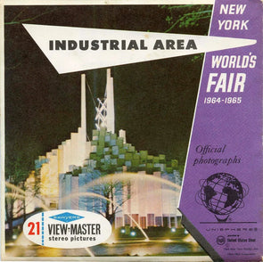 New York World's Fair - Industrial Area - Vintage View-Master 3 Reel Packet - 1960s Packet 3dstereo 