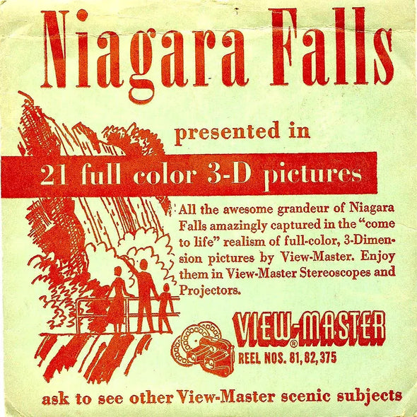 Niagara Falls - View-Master 3 Reel Packet - 1950s views - vintage - (ECO-NIAG-S2)