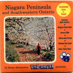 Niagara Peninsula - View-Master- Vintage - 3 Reel Packet - 1950s views ( PKT- NIAG-S3mint) Packet 3dstereo 