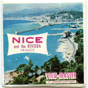 Nice and the Riviera France - View-Master - 3 Reel Packet - 1960s views - vintage -  (PKT-C185-BS5)