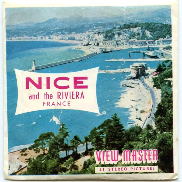 Nice and the Riviera France - View-Master - 3 Reel Packet - 1960s views - vintage - (PKT-C185-BS5) Packet 3dstereo 