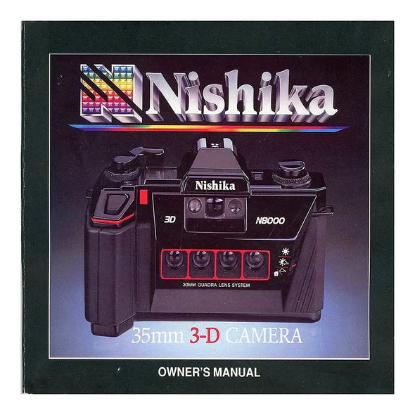 NISHIKA 35mm Stereo Camera Owners Manual - Original Instructions 3dstereo 