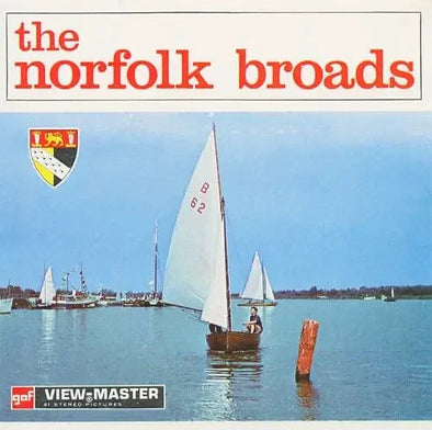 Norfolk Broads - View-Master 3 Reel Packet - vintage - (C275-BG4) Packet 3dstereo 