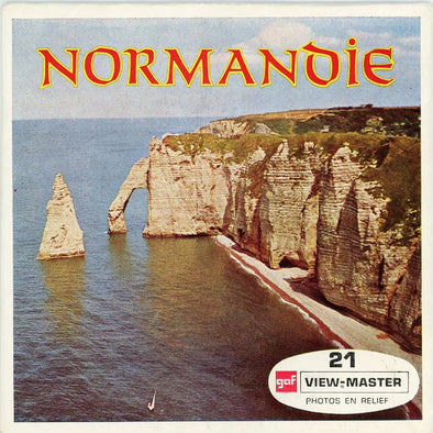 Normandie - France - View-Master - 3 Reel Packet - 1970s views - vintage - (PKT-C167f-BG1) Packet 3dstereo 