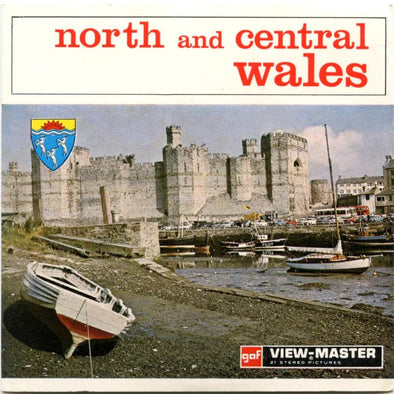 North and Central Wales - View-Master 3 Reel Packet - 1960s Views - Vintage - (zur Kleinsmiede) - (C338-BG2) Packet 3dstereo 