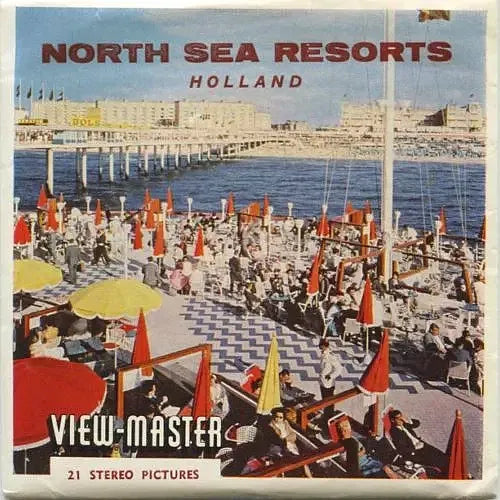 North Sea Resorts - View-Master 3 Reel Packet - 1963 - vintage - (C387-BS5) Packet 3dstereo 