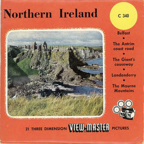 Northern Ireland - View-Master- Vintage - 3 Reel Packet - 1950s views (PKT- C340-BS4 ) Packet 3dstereo 