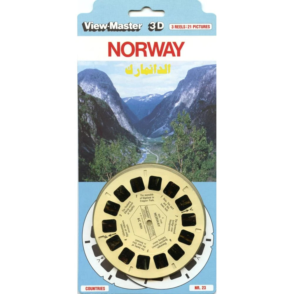 Norway - View-Master 3 Reel Set on Card - (zur Kleinsmiede) - (C500-123-EM)  - NEW