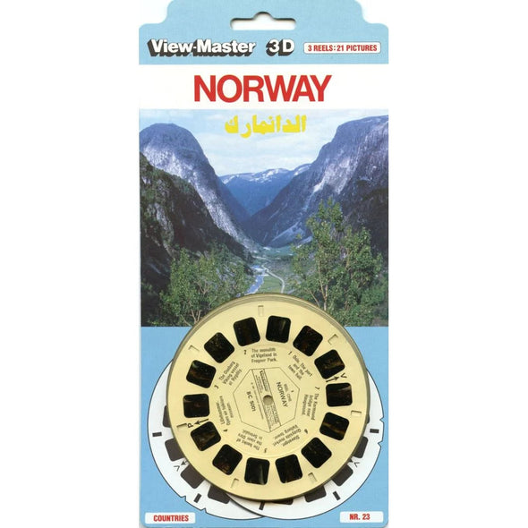 Norway - View-Master 3 Reel Set on Card - (zur Kleinsmiede) - (C500-123-EM) - NEW VBP 3dstereo 