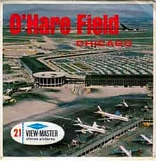 O'Hare Field Chicago - View-Master - Vintage - 3 Reel Packet - 1960s views - (ECO-A554-S6) 3Dstereo 
