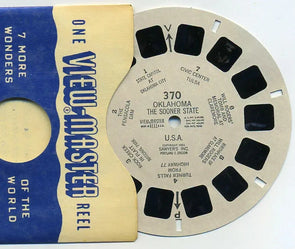 Oklahoma the Sooner State U.S.A. - View-Master Printed Reel - vintage - (REL-370) 3dstereo 