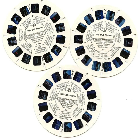 Old South - View-Master 3 Reel Packet - 1970s views - vintage - ( ECO-A856-G3A) Packet 3dstereo 