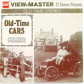 Old-Times Cars - View-Master - 3 Reel Packet - 1970s views - vintage - (ECO-B795-G5) Packet 3dstereo 