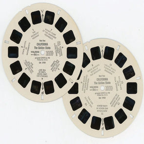 CALIFORNIA The Golden State - View-Master ON LOCATION 2 Reel Combo - vintage - (REL-2A1701 et al) Reels 3dstereo.com 