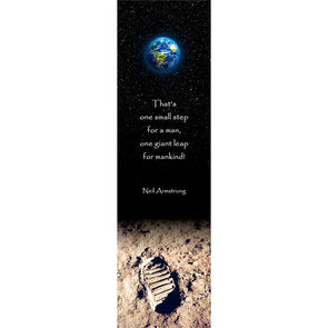 ONE SMALL STEP - 3D Lenticular Bookmark -NEW Bookmarks 3Dstereo 