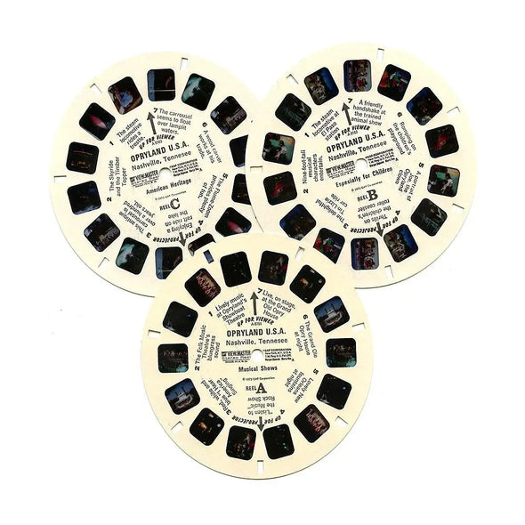 Opryland - USA - View-Master 3 Reel Packet - 1970s view - vintage - (ECO-A878-G3A) Packet 3dstereo 