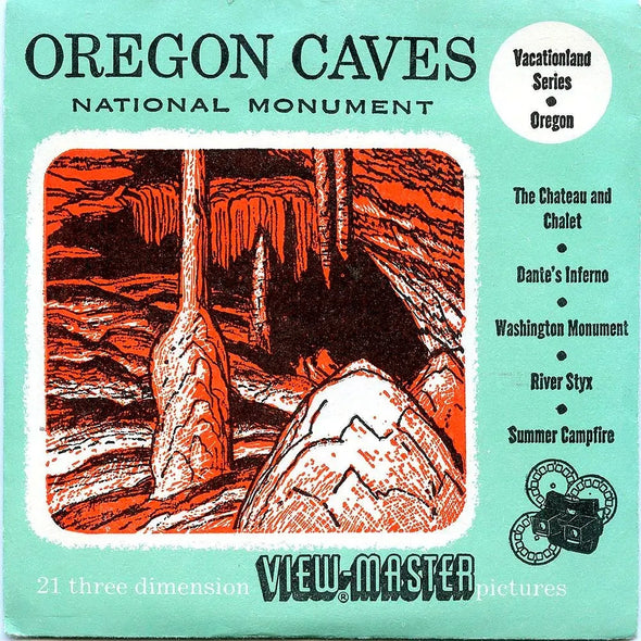 Oregon Caves - National Monument - View-Master - 3 Reel Packet - 1950s views - Vintage (ECO-ORCAV-S3D) Packet 3dstereo 