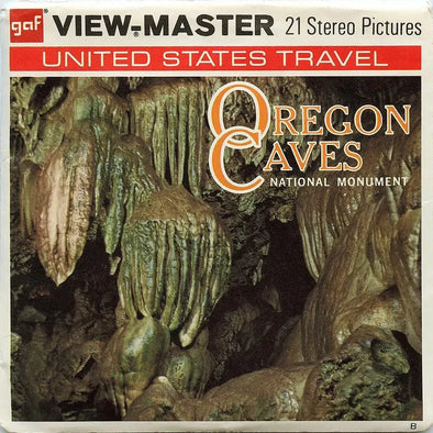 Oregon Caves National Monument - View-Master 3 Reel Packet - 1970s views - vintage - (PKT-A248-G3B) Packet 3dstereo 