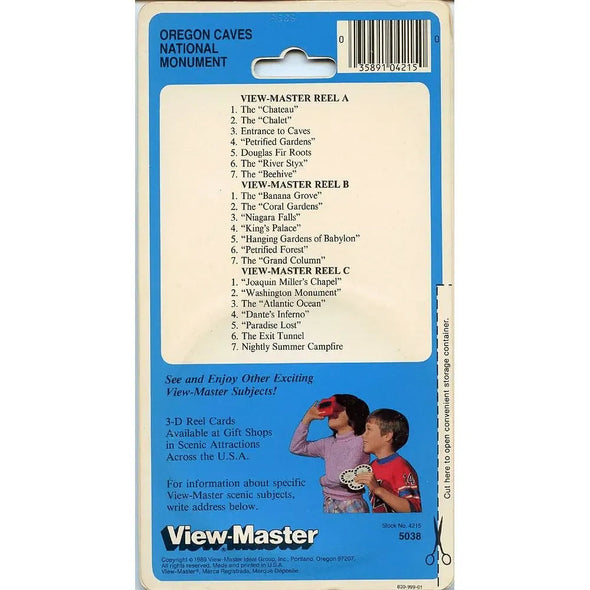 Oregon Caves - National Monument View-Master 3 Reels Set on Card - NEW - (VBP-5038) VBP 3dstereo 