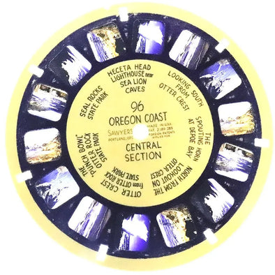 1 ANDREW - Oregon Coast Central Section - View-Master Blue Ring Reel - 1940s - vintage - 96 Reels 3dstereo 