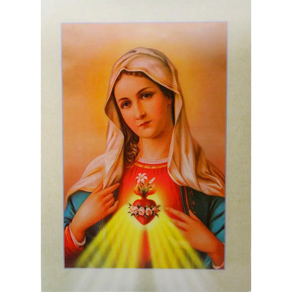 Our Lady of Immaculate Heart - Religious - 3D Lenticular Poster - 12x1 ...