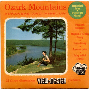 Ozark Mountains - View-Master 3 Reel Packet - 1950s views - vintage - (ECO-OZA-MT-S3) Packet 3dstereo 