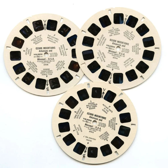 Ozark Mountains - View-Master 3 Reel Packet - 1950s views - vintage - (ECO-OZA-MT-S3) Packet 3dstereo 