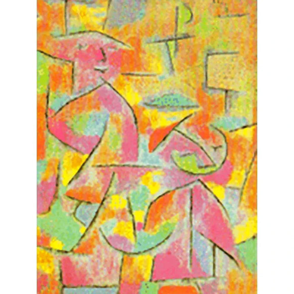 Paul Klee - Artsology and Daughter and Aunt - 3D Lenticular Postcard Greeting Card 3dstereo 