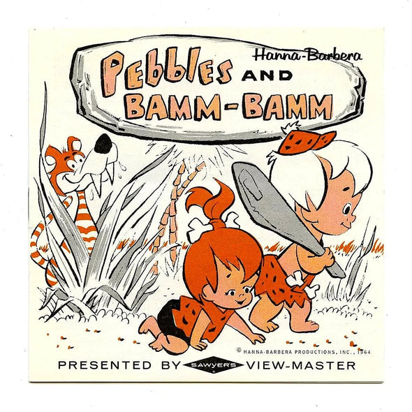 Pebbles & Bamm-Bamm - View-Master 3 Reel Packet - 1960s - Vintage - (PKT-B520-S6) 3Dstereo 