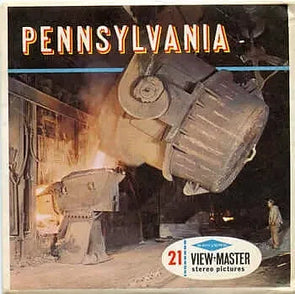 Pennsylvania - The Keystone State - View-Master - Vintage - 3 Reel Packet - 1960s views- (PKT-A630-S6x) 3Dstereo 