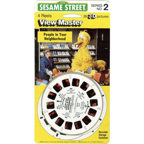 Sesame Street - People in Your Neighborhood -Serie No. 2 - View-Master - 4 Reel Set on Card - NEW - (M12) 3dstereo 