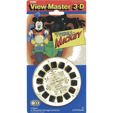 Perils of Mickey - View-Master 3 Reel Set on Card - NEW - 3090 VBP 3dstereo 