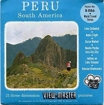 Peru - South America - View-Master - Vintage - 3 Reel Packet - 1960s views - (PKT-B086-S4) 3Dstereo 