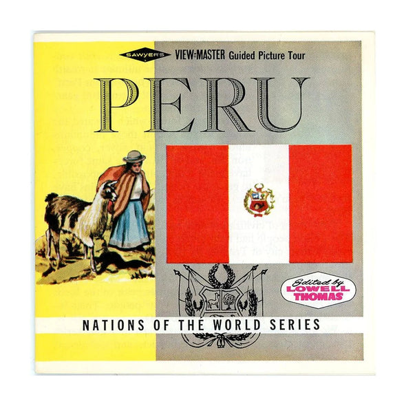 Peru - View-Master 3 Reel Packet - 1960s Views - Vintage - (ECO-B086-S6A)