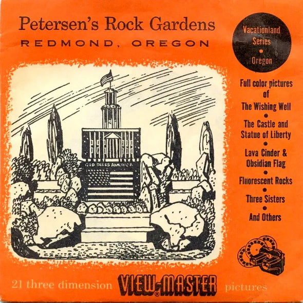 Petersen's Rock Gardens - View-Master 3 Reel Packet - 1950s Views - Vintage - (PKT-PE-RO-S3D) Packet 3dstereo 