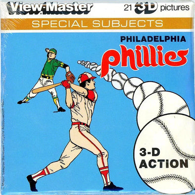 Philadelphia Phillies - View-Master 3 Reel Packet - 1980s - Vintage - (PKT-L19-V1m)