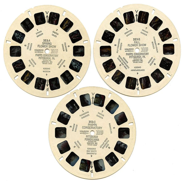 Phipps Conservatory - View-Master 3 Reel Packet - 1950s view - vintage - (PKT-PHIPPS-S2) Packet 3dstereo 