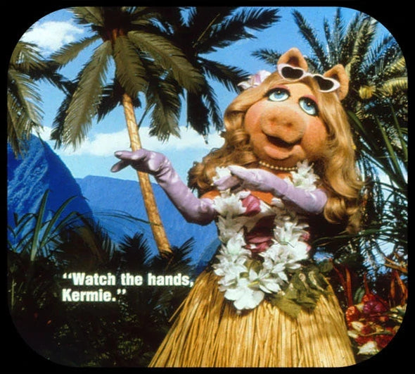 The Muppets Go Hawaiian - View-Master 3 Reel Packet - vintage - L25-G6 WKT 3dstereo 