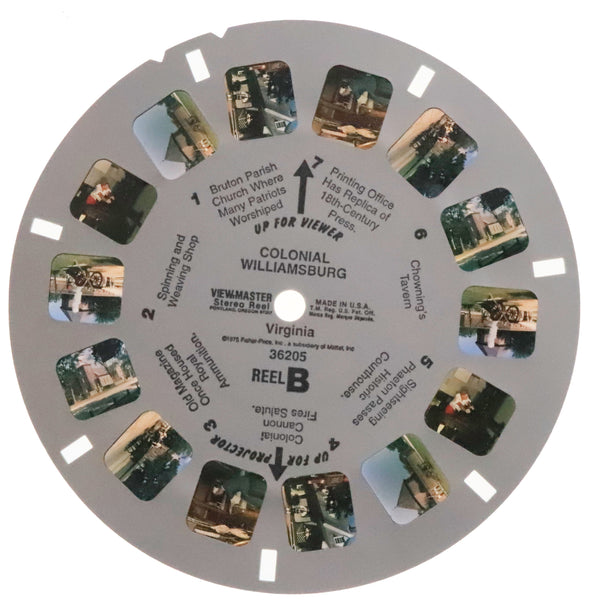 Colonial Williamsburg - Virginia View-Master 3 Reel Set - WKT 3dstereo 