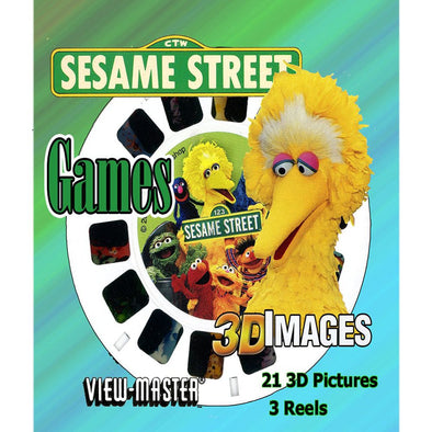 Sesame Street - Games - View-Master - 3 Reel Set - new WKT 3Dstereo 