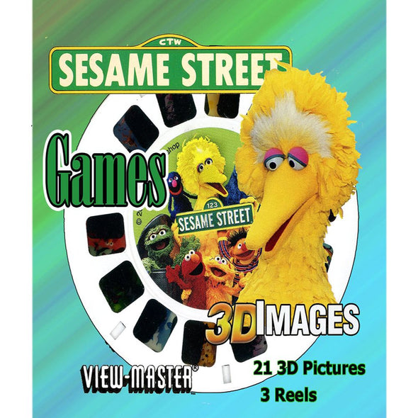 Sesame Street - Games - View-Master - 3 Reel Set - new WKT 3Dstereo 