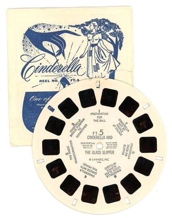 Cinderella - View-Master Fairy Tale Reel - vintage - FT-5 Reels 3dstereo 