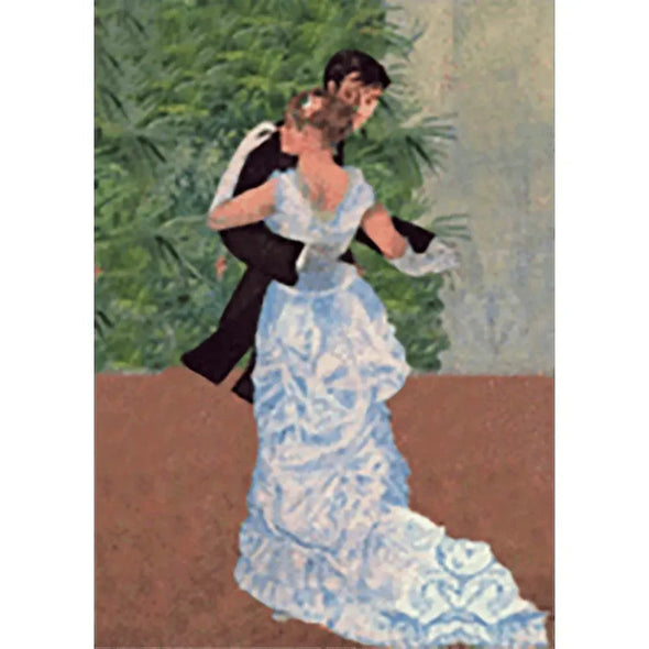 Pierre-Auguste Renoir - Dance in the City - 3D Lenticular Postcard Greeting Card 3dstereo 