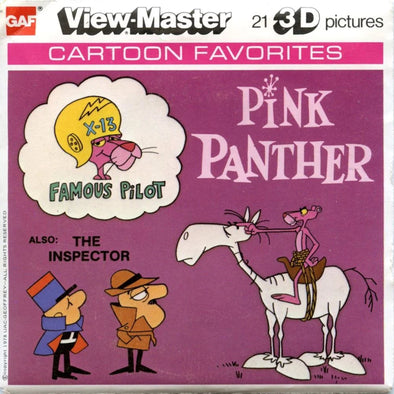 Pink Panther - View-Master 3 Reel Packet - 1970s - Vintage - (ECO-J12-G6nk)