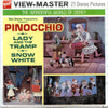 Pinocchio - Lady and the Tramp - Snow White - View-Master 3 Reel Packet - 1960s - Vintage - (ECO-B315-G3A) Packet 3Dstereo 