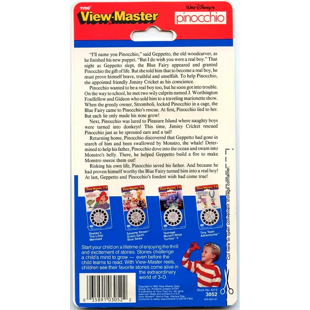 Pinocchio - View-Master - 3 Reels on Card - New –